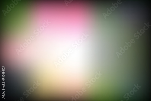 黒いふち　緑とピンクのグラデーション　ライトリーク素材
Black border, green and pink gradient, light leak material