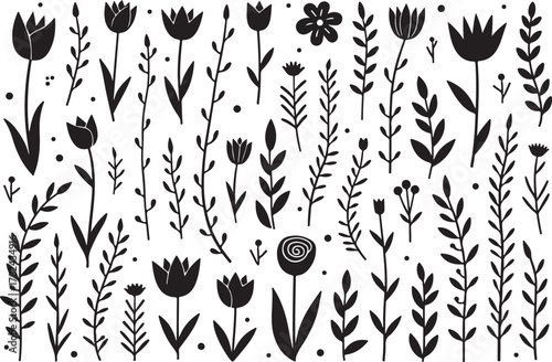 Whimsical Floral Doodle Bundle