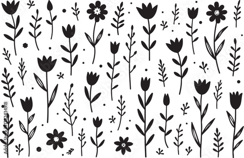 Whimsical Floral Doodle Bundle