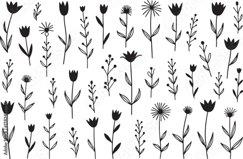 Whimsical Floral Doodle Bundle