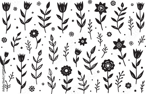 Whimsical Floral Doodle Bundle