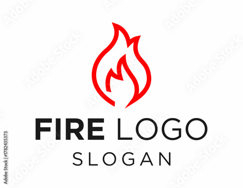 Logo design about Fire on a white background. created using the CorelDraw application.