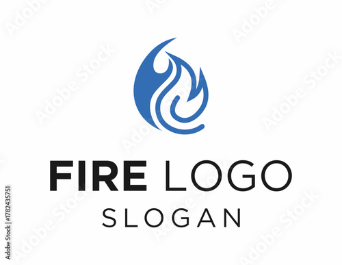 Logo design about Fire on a white background. created using the CorelDraw application.
