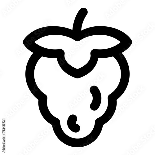 raspberry fruit icon