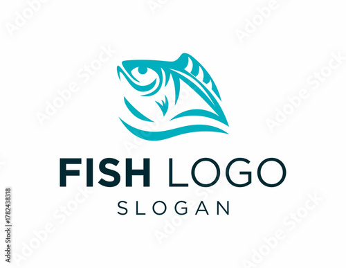 Logo design about Fish on a white background. created using the CorelDraw application.