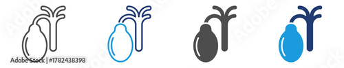 gallbladder icon set multiple style