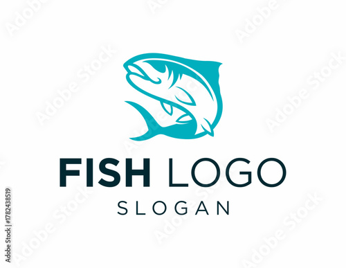 Logo design about Fish on a white background. created using the CorelDraw application.