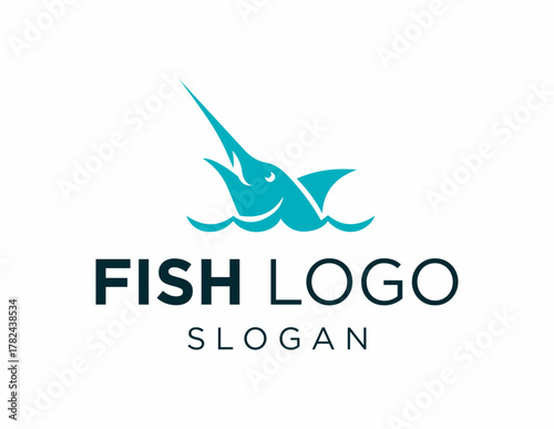Logo design about Fish on a white background. created using the CorelDraw application.