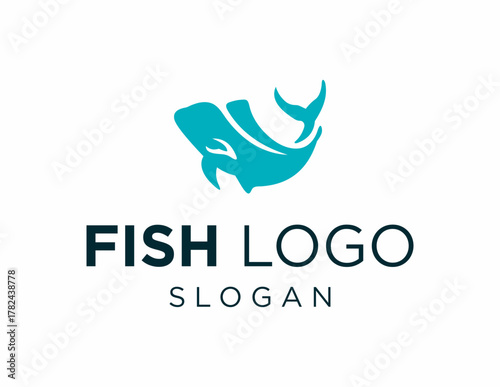 Logo design about Fish on a white background. created using the CorelDraw application.