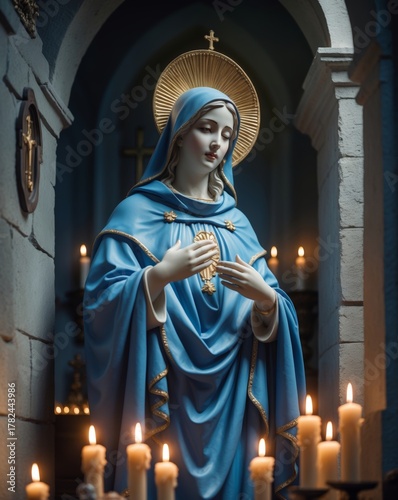 Immaculate Conception Mary Statue AI
