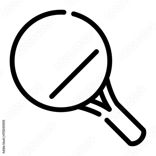 table tennis line icon