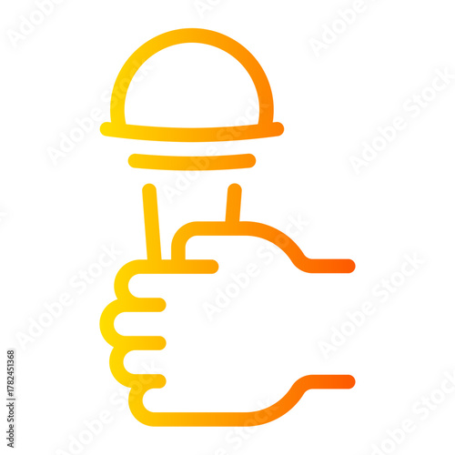 singing gradient icon