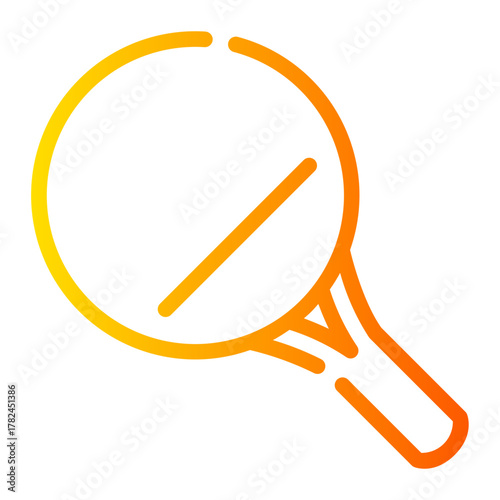 table tennis gradient icon