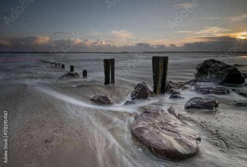 The beach at Youghal co. Cork, just as the sun was beginning to set on the first evening of winter 2025