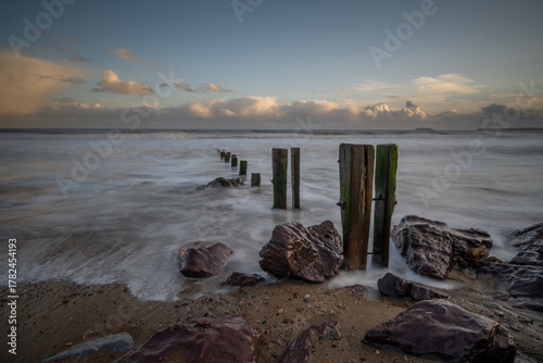 The beach at Youghal co. Cork, just as the sun was beginning to set on the first evening of winter 2025