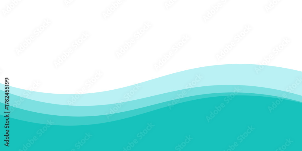 Naklejka premium Abstract Wave Pattern with Blue Gradient Background Design