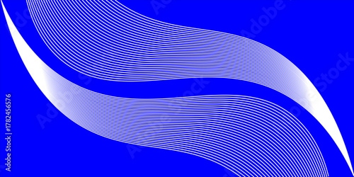 Blue color. Linear background. Design elements. Wave of many gray lines. Protective layer banknotes, certificates template. Vector Vector lines of different thicknesses from thin to thick EPS10