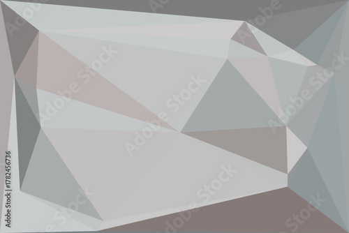 Modern polygonal abstraction with subtle grey and beige facets creating a stylish low-poly background texture