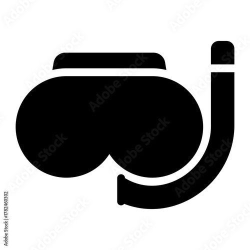 snorkling glyph icon