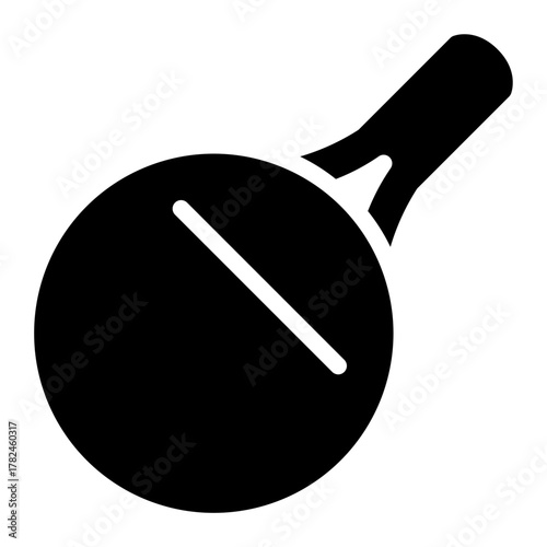 table tennis glyph icon