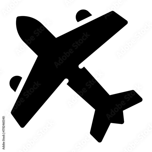 travelling glyph icon