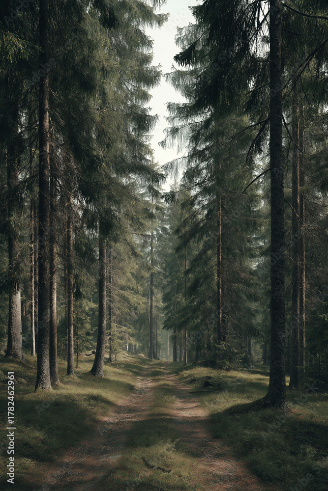 Obraz premium road in the woods