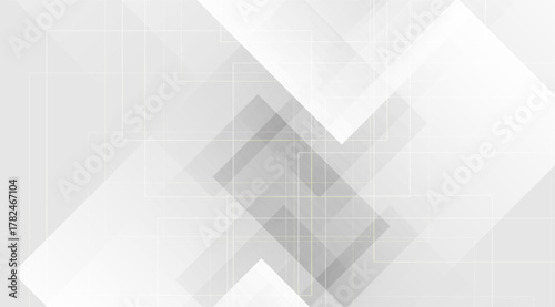 A modern digital canvas showcases a spectrum of light and dark grays, intricately layered squares and geometric shapes, all enhanced by subtle, transparent lines forming a sophisticated design