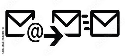send mail icon vector illustration