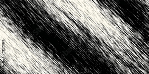 grunge noise and distressed grain diagonal pattern black and white texture background.