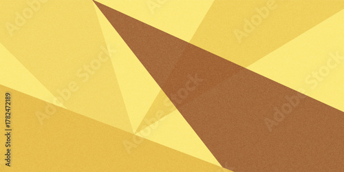 Brown mustard orange gold golden yellow beige white abstract background. Geometric shape. Line stripe corner triangle. Color gradient. Noise grain. Premium. Design.