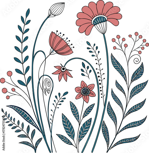 Watercolor flower,A detailed watercolor painting featuring vibrant orange butterflies fluttering above lush purple lavender, capturing the beauty of nature and pollinators on a white background See Le