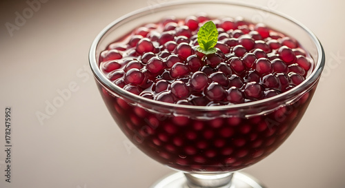Famous Brazilian wine sagu (tapioca pearl dessert).
