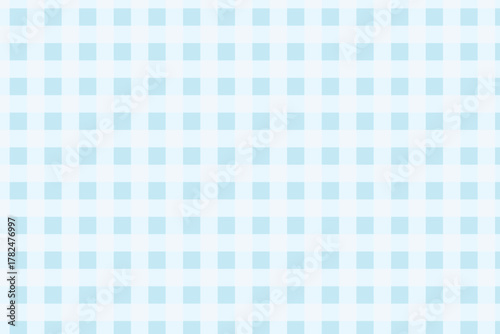 Seamless pastel blue gingham pattern