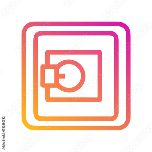 Safe icon for web and graphic design