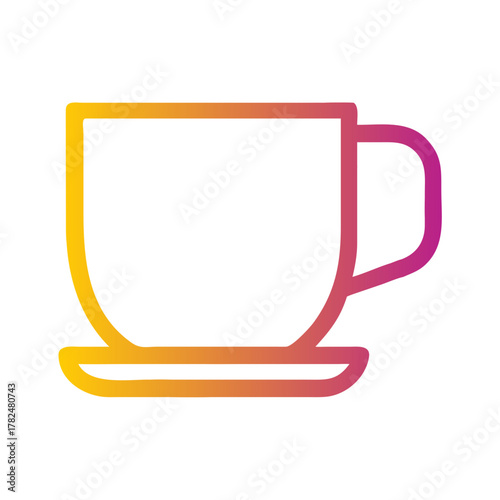 Tea cup icon for web and graphic design