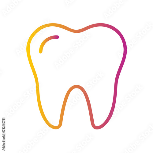 Tooth icon for web and graphic design