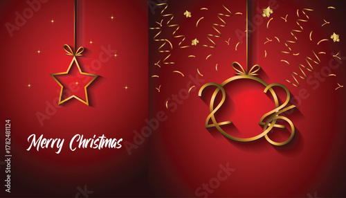 2026 Merry Christmas background for your seasonal invitations, festival posters, greetings cards. 
