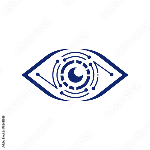 Digital Eye - A Symbol of Technology, Vision, and Futuristic Surveillance.