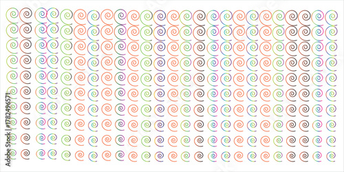 Colorful Spiral Pattern Background With Rainbow Swirls For Design, Abstract Art, And Textures