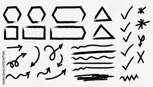 Cartoon speed lines and explosion effect set. Comic boom burst, smoke motion, and action doodle elements. Hand drawn sketch vector icons.