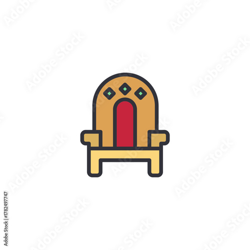 Golden bag with cross emblem icon symbolizing stored money, treasure reserve, royal riches, valuable ancient currency pouch used by kingdom treasury, fantasy loot reward, economic asset representation