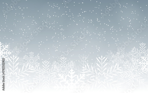 christmas background with snowflakes