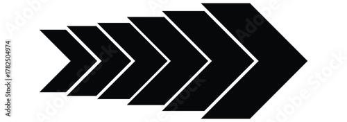 Blend effect arrow icon vector. progress and direction symbol. vector illustration.