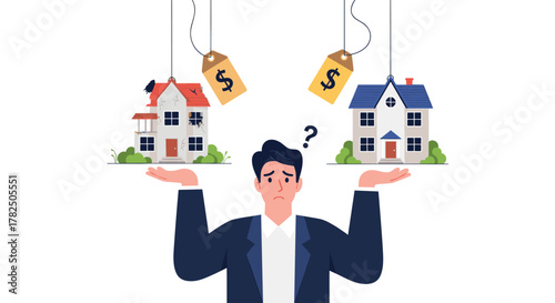 Choosing between two houses with different prices requires careful consideration of your financial situation.