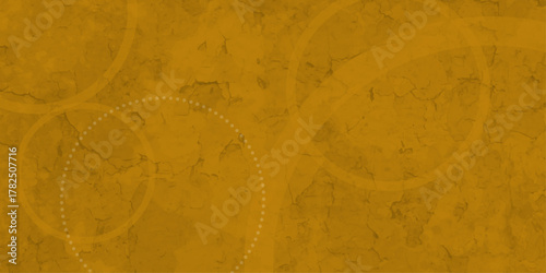 Brown abstract background with brown circle rings in faded distressed vintage grunge texture design. old geometric pattern.  Modern background concept for covers, brochures, banners, and cards .