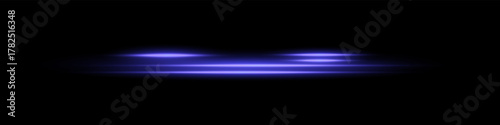 Bright horizontal beam of light on black background. Glowing laser effect creating futuristic and sci-fi aesthetics.
Suitable for technology, energy, speed and digital design themes.