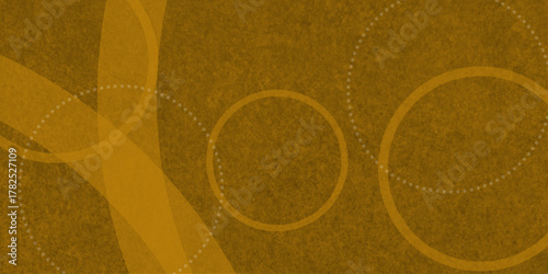 Brown abstract background with brown circle rings in faded distressed vintage grunge texture design. old geometric pattern. Modern background concept for covers, brochures, banners, and cards .
