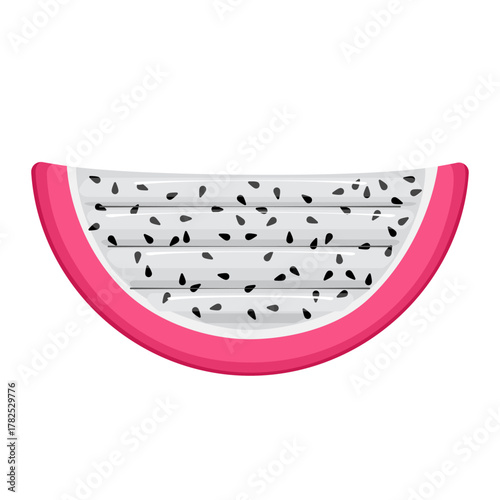 Inflatable dragon fruit slice pool float mattress