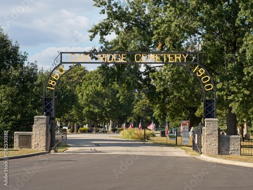Oak Ridge Cemetery Historic Entrance Arch, Springfield, Illinois