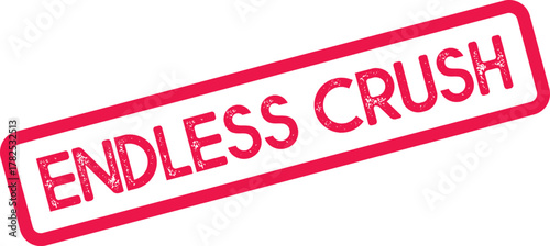 Vibrant Endless Crush Stamp with Rough Textured Edge for Messaging